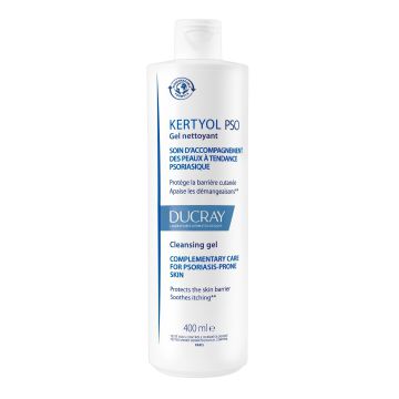 DUCRAY Kertyol PSO - Gel nettoyant apaisant anti-démangeaisons pour peaux à tendance psoriasique - 400ml