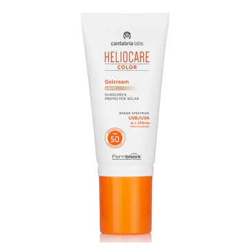 CANTABRIA LABS Heliocare Color SPF 50+ - Gel crème teinté unifiant léger pour tous types de peaux - 50ml