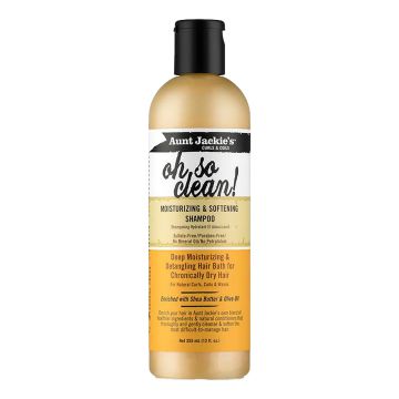 AUNT JACKIE'S Oh So Clean Moisturizing & Softening Shampoo - Shampooing hydratant et adoucissant pour cheveux secs - 355ml