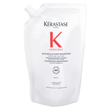 KERASTASE Première Bain Décalcifiant Réparateur - Shampooing sans sulfate pour tous types de cheveux abîmés (Recharge 500ml)