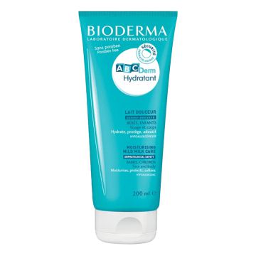 BIODERMA ABCDerm Hydratant - Lait nutri-protecteur hydratant visage et corps pour bébés et enfants - 200ml