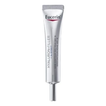 EUCERIN Hyaluron-Filler + 3x Effect Eye SPF 15 - Soin contour des yeux anti-rides pour tous types de peaux matures - 15ml