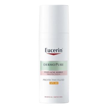 EUCERIN DermoPure Fluide Protecteur SPF 30 - Soin matifiant anti-marques anti-imperfections pour peaux grasses à tendance acnéique - 50ml