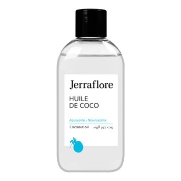 JERRAFLORE Huile de Coco - Huile hydratante et réparatrice peau et cheveux - 50ml