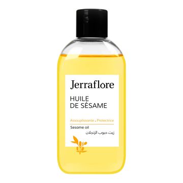 JERRAFLORE Huile de Sésame - Huile protectrice régénérante peau et cheveux - 50ml