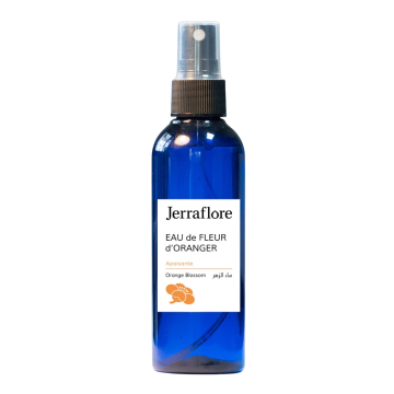 JERRAFLORE Eau florale purifiante rafraîchissante tonicité éclat pour tous types de peaux - 100ml (Fleur D'Oranger)