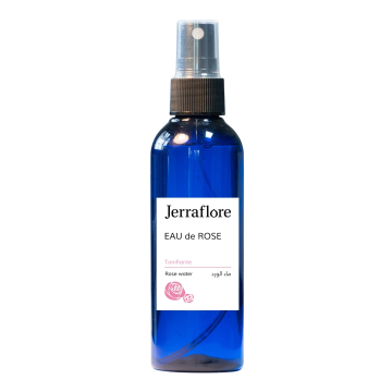 JERRAFLORE Eau florale purifiante rafraîchissante tonicité éclat pour tous types de peaux - 100ml (Rose)