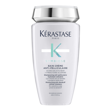 KERASTASE Symbiose Bain Crème Anti-Pelliculaire - Shampooing anti-pelliculaire hydratant cellulaire pour cuir chevelu sec et sensible, à tendance pelliculaire