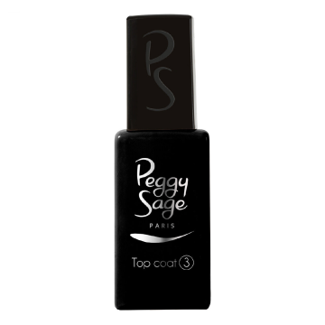 PEGGY SAGE Top Coat - Vernis de finition transparent ultra-brillant protecteur