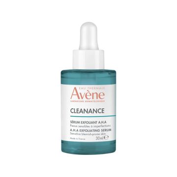 AVÈNE Cleanance - Sérum exfoliant anti-imperfections anti-marques sébo-régulateur pour peaux sensibles grasses à tendance acnéique - 30ml