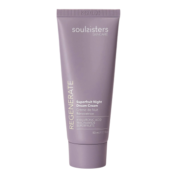 SOULSISTERS Regenerate - Crème de nuit rénovatrice hydratante pour peaux matures (50ml)