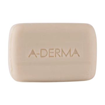A-DERMA Pain Dermatologique Apaisant - Nettoyant apaisant sans savon sans parfum et sans paraben pour peaux fragiles - 100g