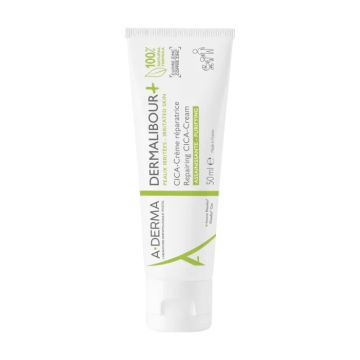 A-DERMA Dermalibour + - Cica crème réparatrice assainissante pour peaux irritées et abimées - 50ml