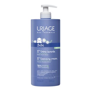 URIAGE Bébé 1ére Crème Lavante - Crème nettoyante nourrissante visage corps et cuir chevelu