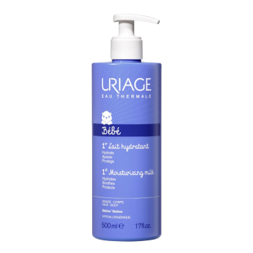 URIAGE Bébé 1er Lait Hydratant - Lait anti-dessèchement visage et corps - 500ml